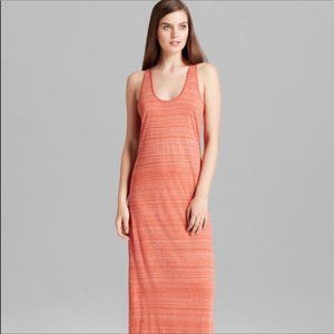 NWT Vince Slub Racerback Heather Maxi Dress stripe